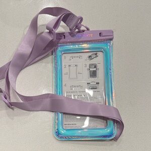 Case-Mate Iridescent Phone Pouch with Lavender Strap